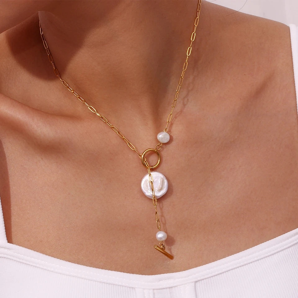 Pearly Cascade Necklace