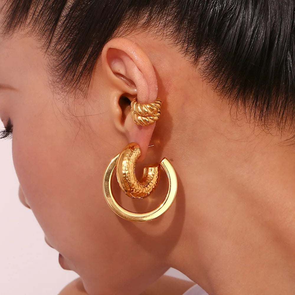 Industrial Glam Hoops