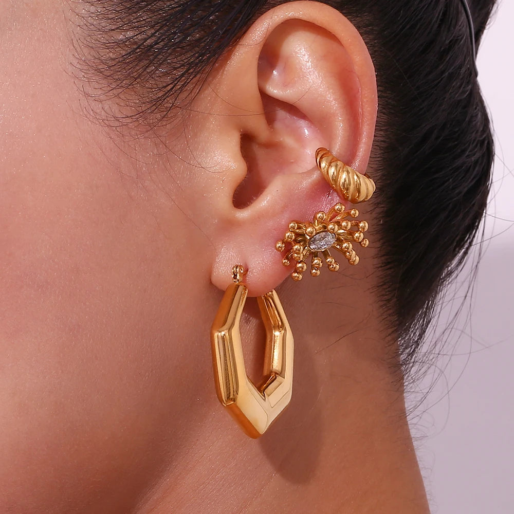 Hex Harmony Earrings
