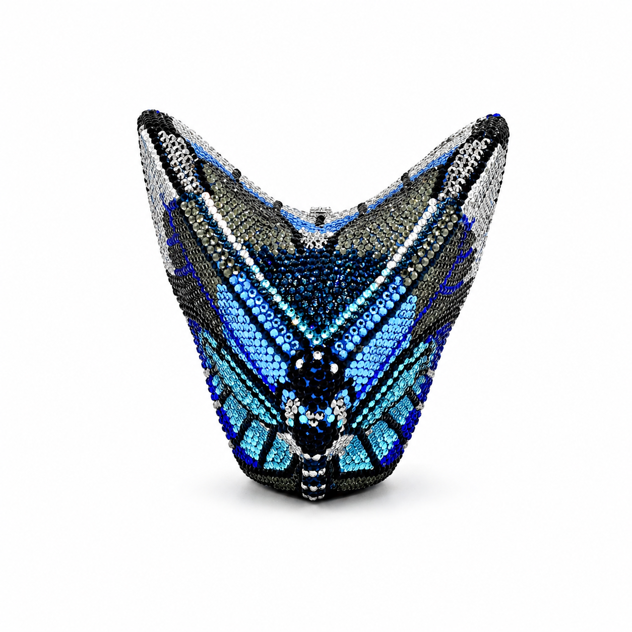 L’APOGÉE Aurora Wings butterfly-shaped rhinestone evening bag designed for parties, weddings, fashion events, and bold statement occasion styling.