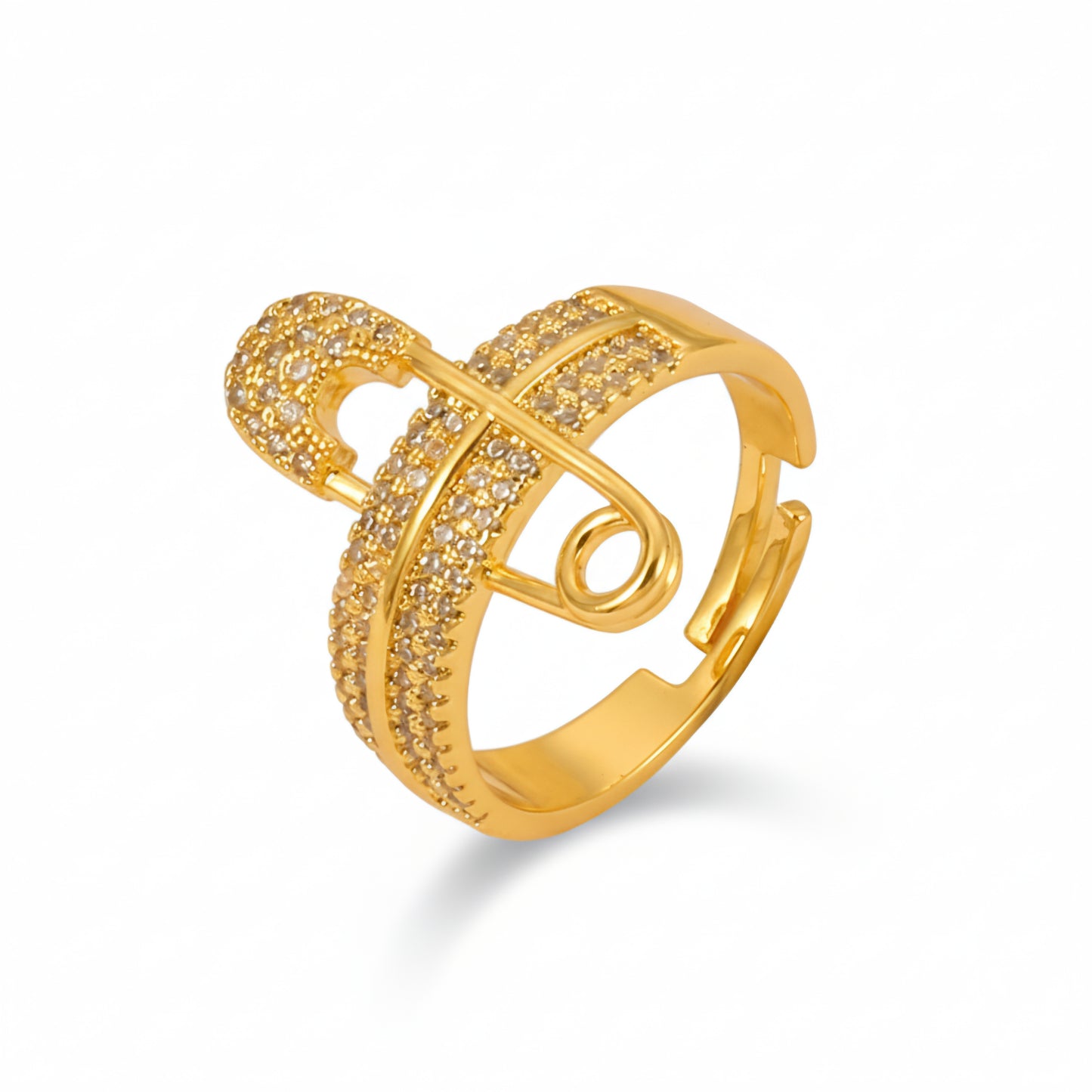 Pave Pin Ring