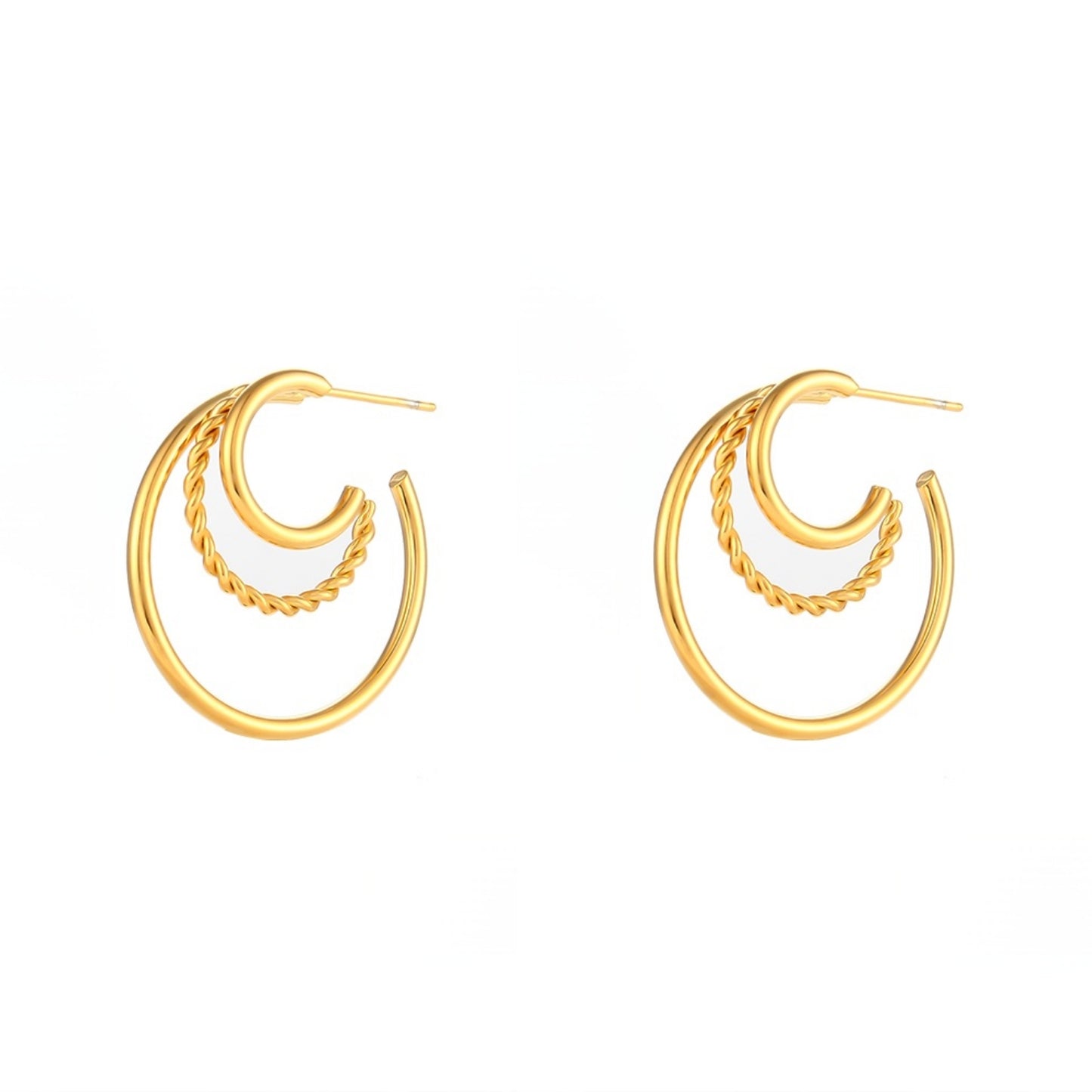 Golden Whirl Hoops