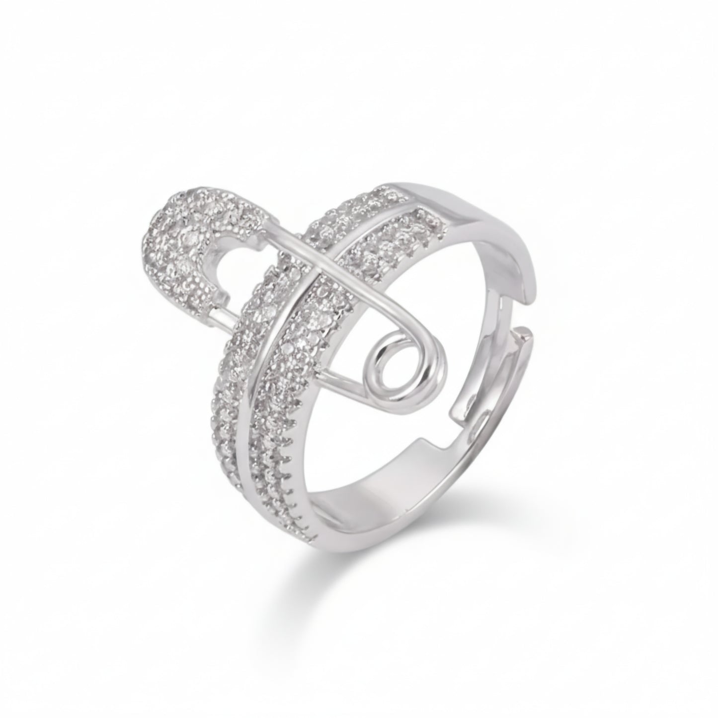 Pave Pin Ring