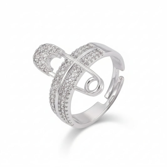 Pave Pin Ring