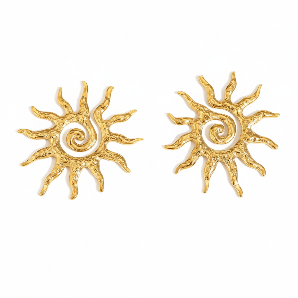 Golden Helio Earrings
