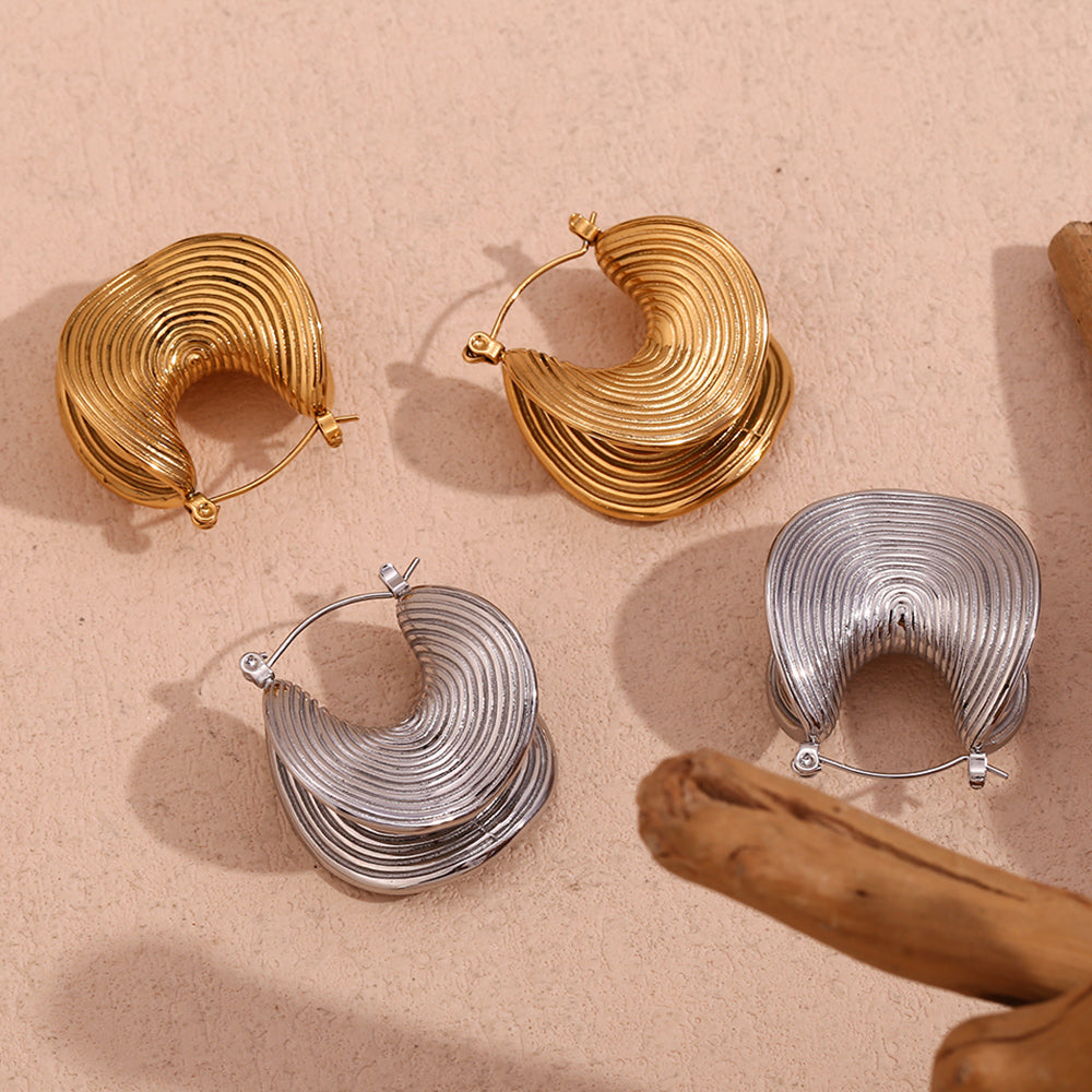 Curved Mirage Earrings