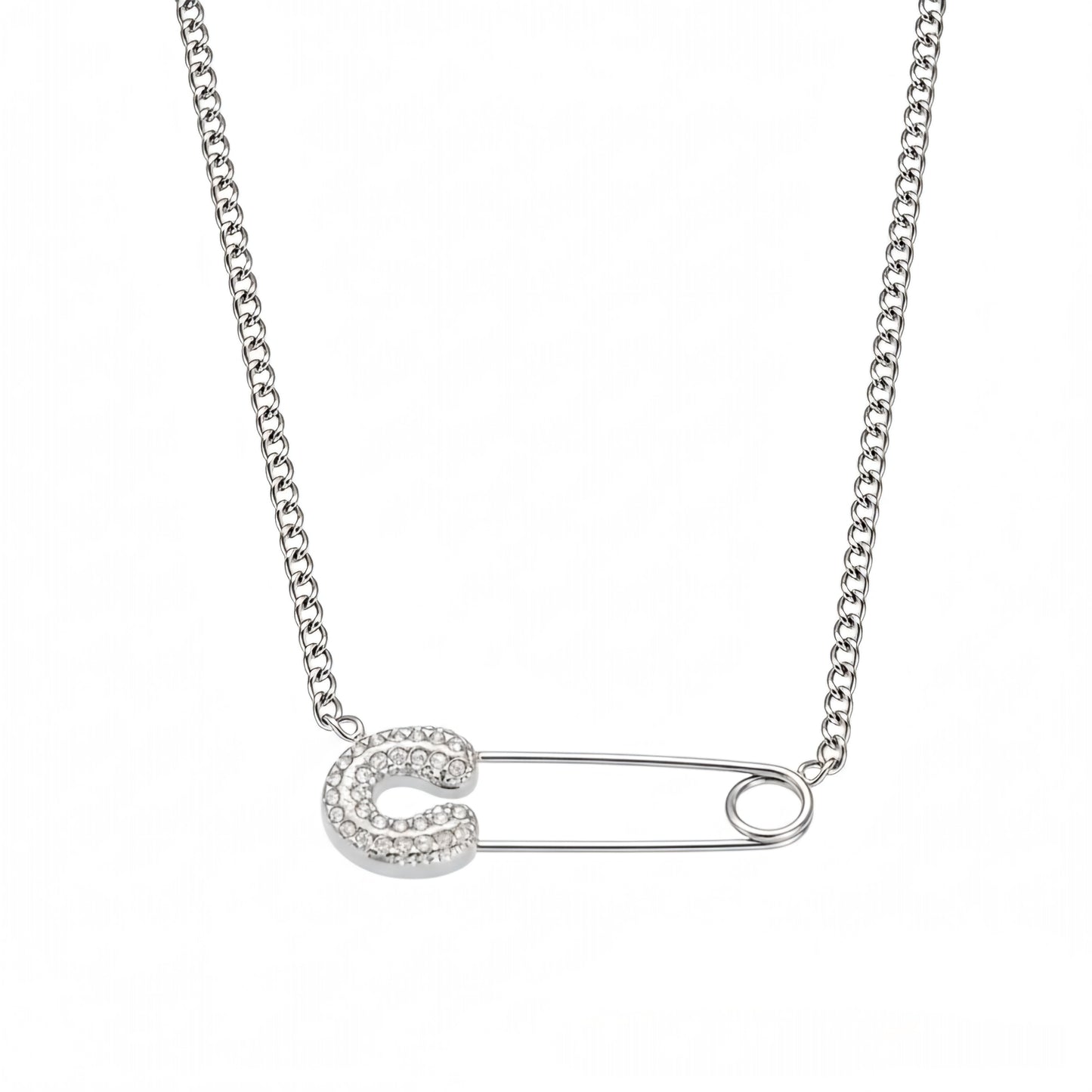 Pave Pin Necklace