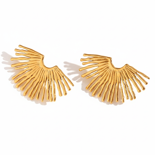 Sunburst Wing Earring